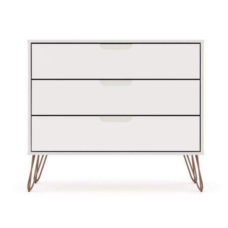 Manhattan Comfort Rockefeller Dresser, Off White 103GMC8